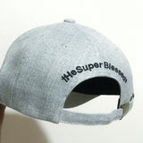 tHeSuperBlessed Logo Heather Grey baseball cap