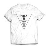 Psalm 91 Refuge - White Unisex Tshirt
